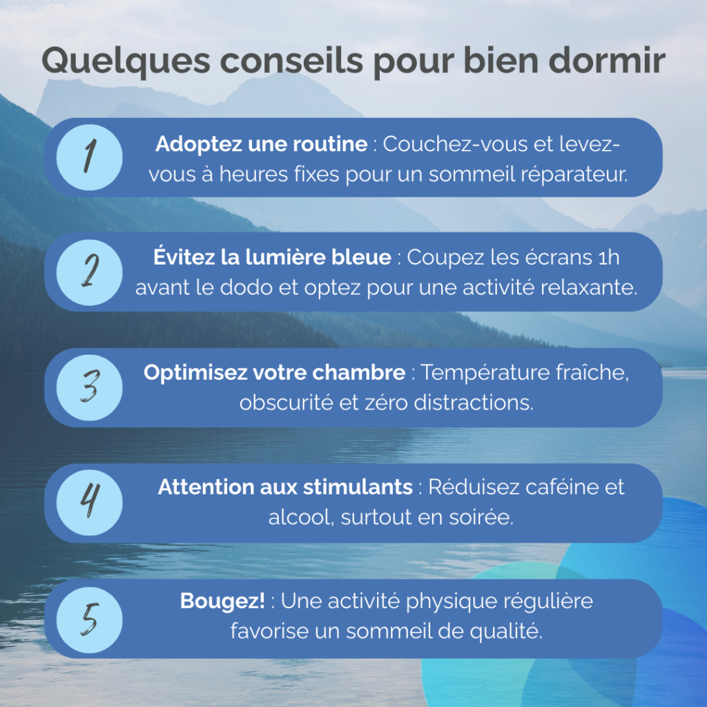 Quelques conseils pour bien dormir - Familio